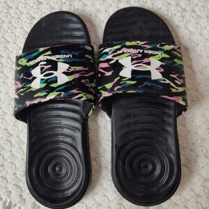 Under Armour Kids Ansa Graphic Slide Sandals Multicolor 5 Y